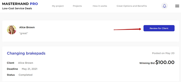 client conmplete project review 3