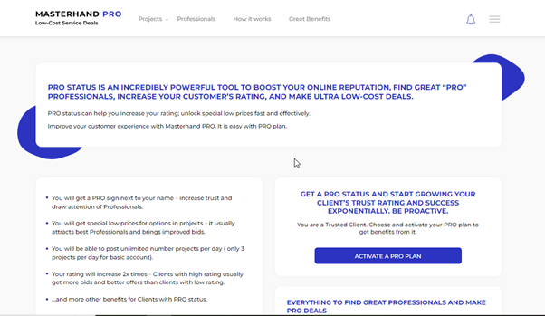 profile of client 3 pro membership