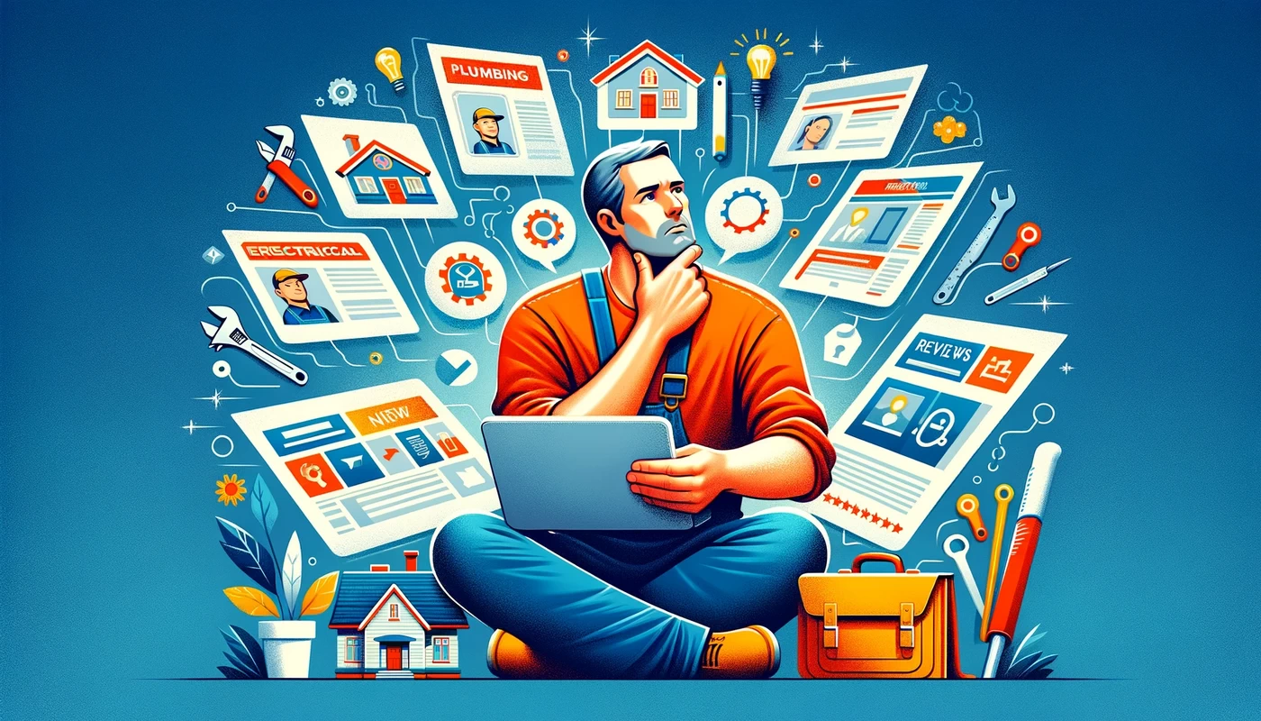 an illustrative image for the chapter choosing the right handyman service for your home renovation project the image should depict a homeowner thou