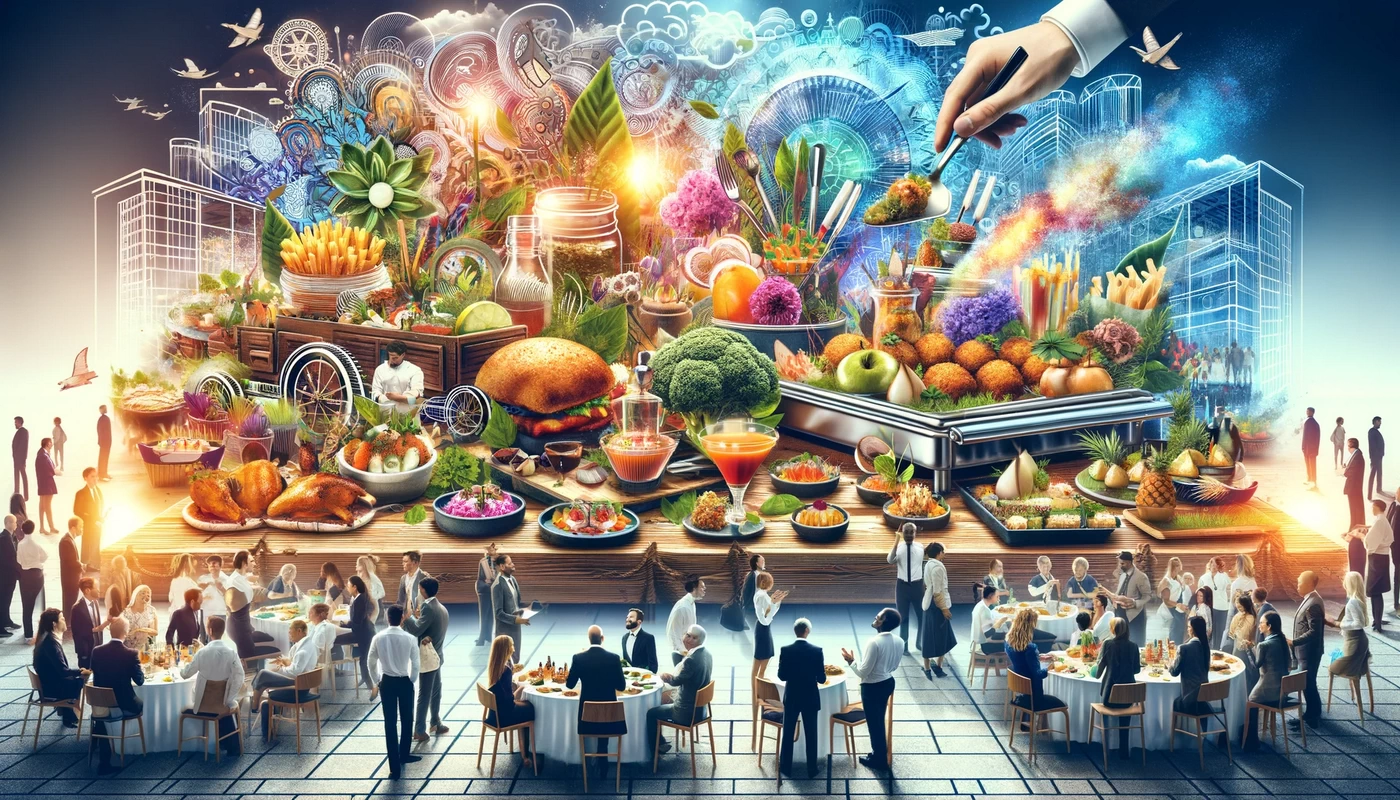 image illustrating innovative food ideas for outdoor catering