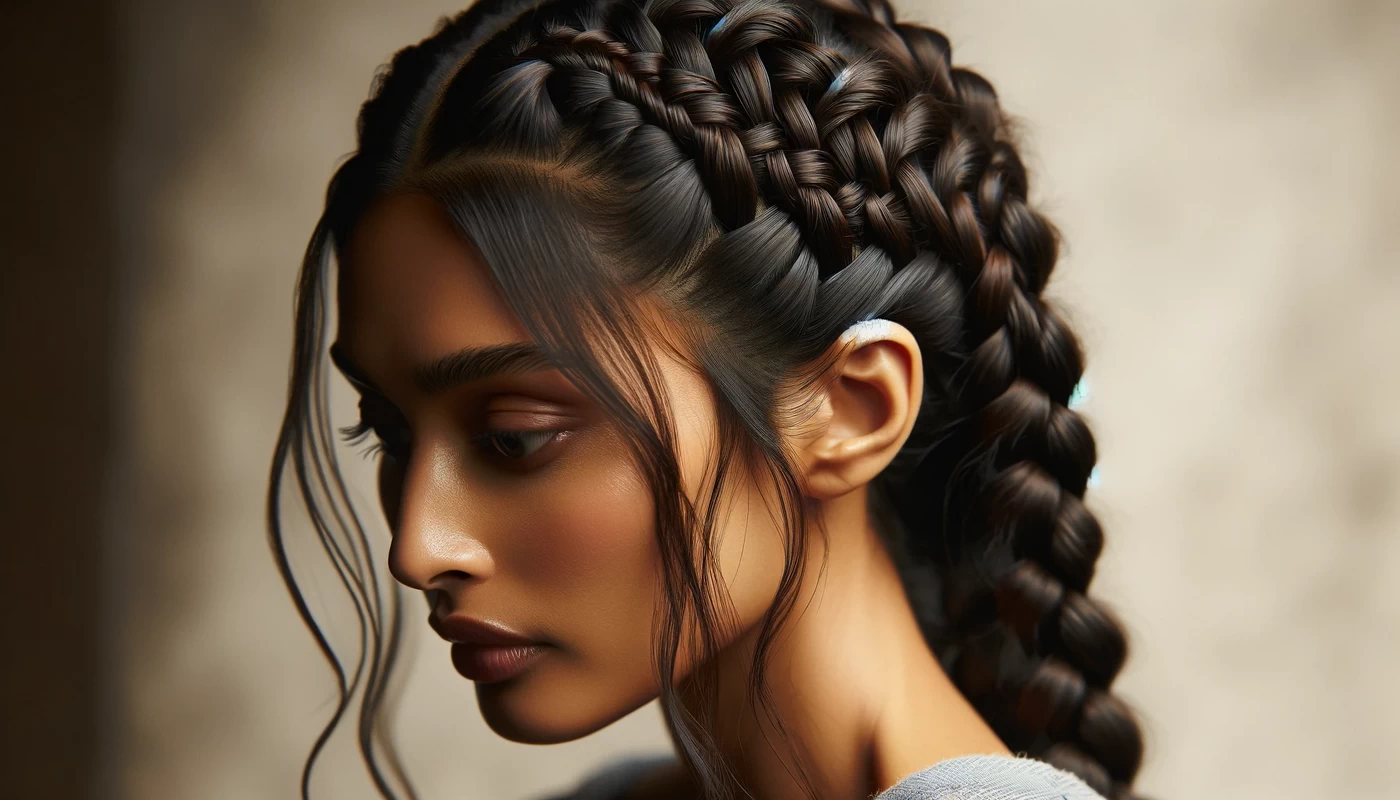 unraveling the threads an in depth look at traditional braids the image captures a close up view of traditional braids