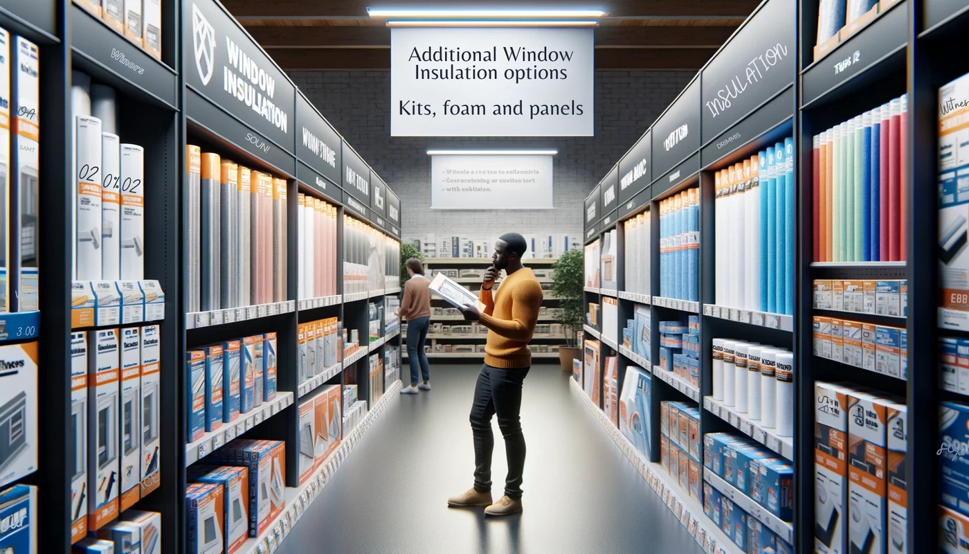 additional window insulation options kits foam and panels