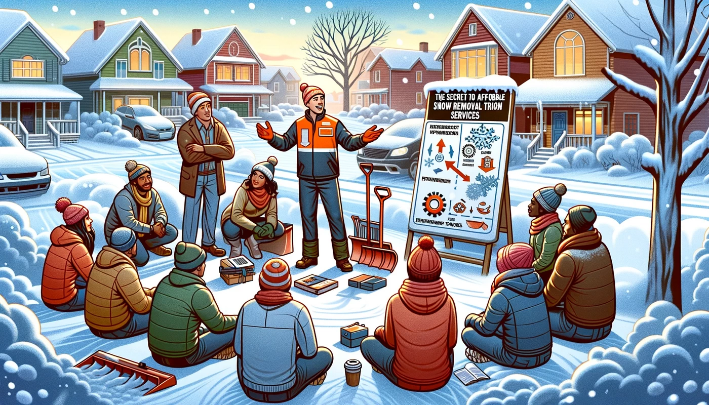 the image for the chapter the secret to affordable snow removal services empowerment through knowledge showcases a scene of learning and discovery