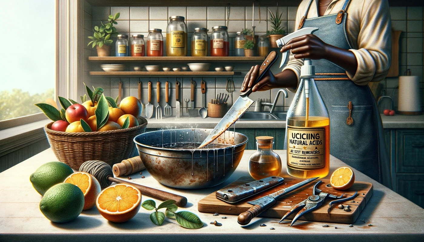 utilizing natural acids vinegar and citric acid as rust removers illustrates the effectiveness of these natural solutions